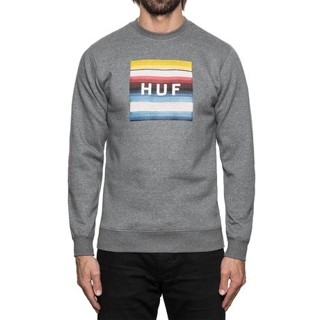 Sweatshirt HUF Serape box logo grey heather Sweatshirt HUF Serape box logo grey heather