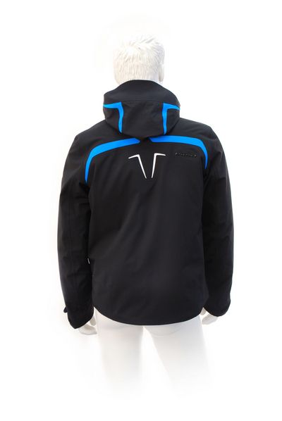 Горнолыжная куртка Volkl Black Flash Jacket black/bright azure black print Горнолыжная куртка Volkl Black Flash Jacket black/bright azure black print