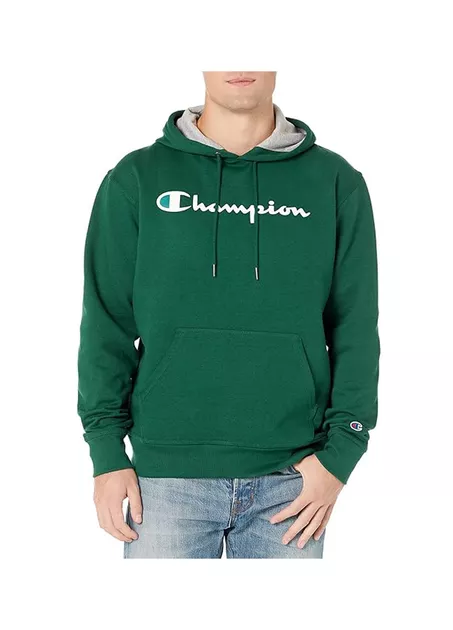 Champion Powerblend Fleece Pullover Hoodie green Champion Powerblend Fleece Pullover Hoodie green