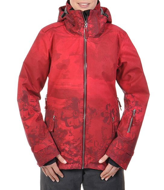 Женская куртка Volkl Manu Jacket wild thing goon red print Женская куртка Volkl Manu Jacket wild thing goon red print