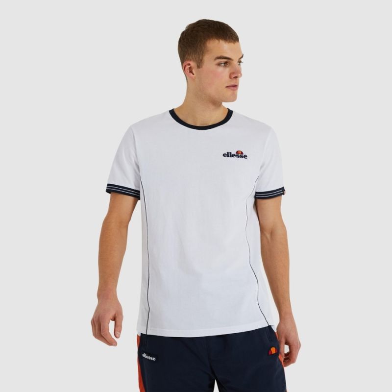 Ellesse Q1SP21 Terracotta tee white