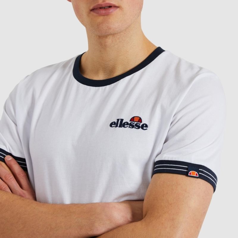 Ellesse Q1SP21 Terracotta tee white
