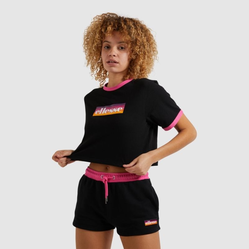 Женская футболка Ellesse Q1SP21 Filide crop tee black