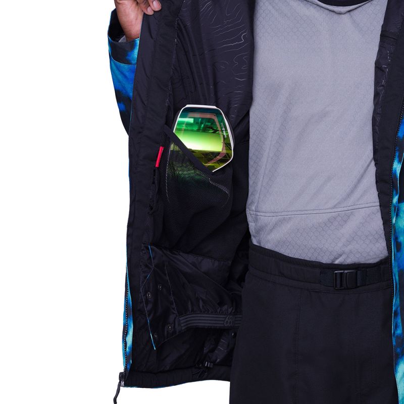 Сноубордическая куртка 686 Foundation Insulated blue slush nebula Сноубордическая куртка 686 Foundation Insulated blue slush nebula