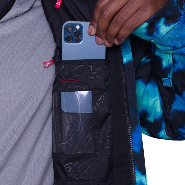 Сноубордическая куртка 686 Foundation Insulated blue slush nebula Сноубордическая куртка 686 Foundation Insulated blue slush nebula