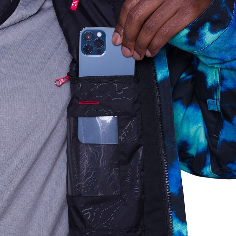 Сноубордическая куртка 686 Foundation Insulated blue slush nebula Сноубордическая куртка 686 Foundation Insulated blue slush nebula