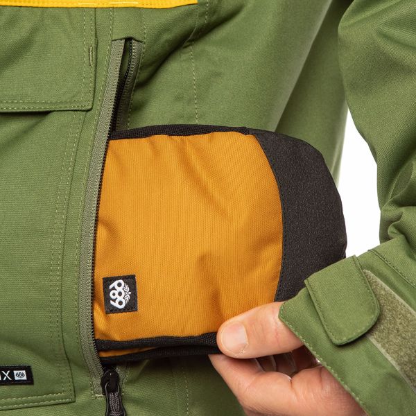 Snowboard jacket 686 Infinity Insulated Surplus Green Clrblk