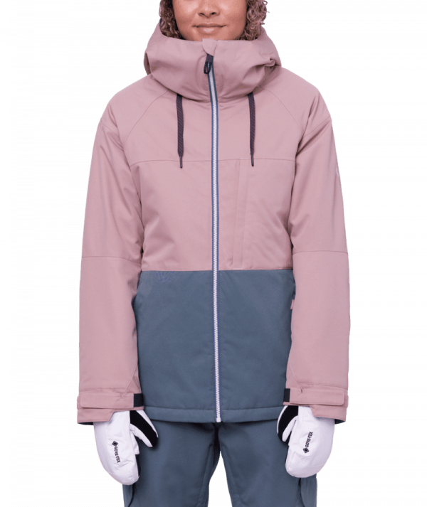 Женская сноубордическая куртка 686 Athena Insulated dusty mauve colorblock Женская сноубордическая куртка 686 Athena Insulated dusty mauve colorblock