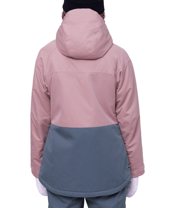 Женская сноубордическая куртка 686 Athena Insulated dusty mauve colorblock Женская сноубордическая куртка 686 Athena Insulated dusty mauve colorblock