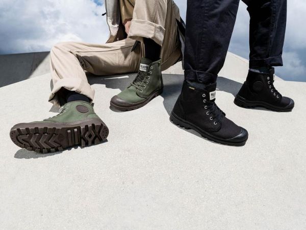 Ботинки Palladium Pampa hi originale olive night/black