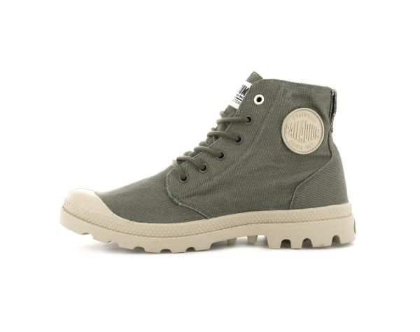 Ботинки Palladium Pampa hi organic dusky green