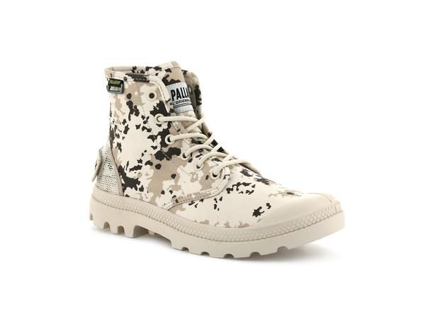 Palladium Pampa hi og beige camo