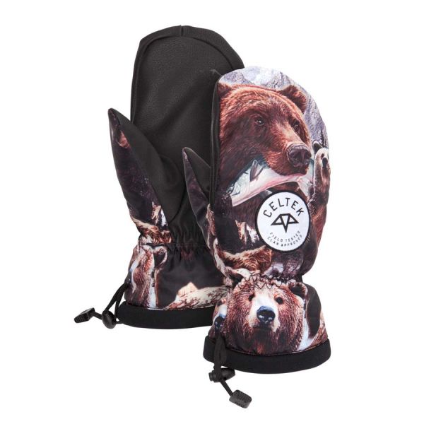 Сноубордические варежки Celtek Bitten by a Mitten grizzly Сноубордические варежки Celtek Bitten by a Mitten grizzly