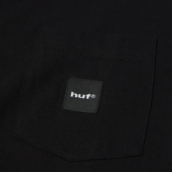Футболка HUF SP26 Box Logo pocket black