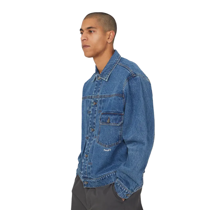 Куртка HUF SP26 89 Trucker Jacket denim indigo