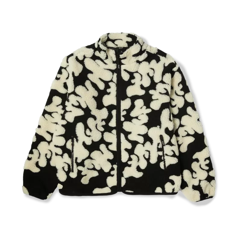 Куртка HUF FA24 Abstract High Pile jaquard black