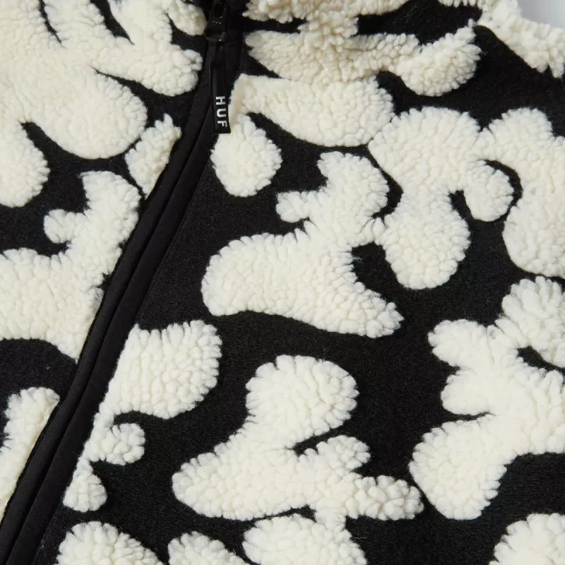 Куртка HUF FA24 Abstract High Pile jaquard black