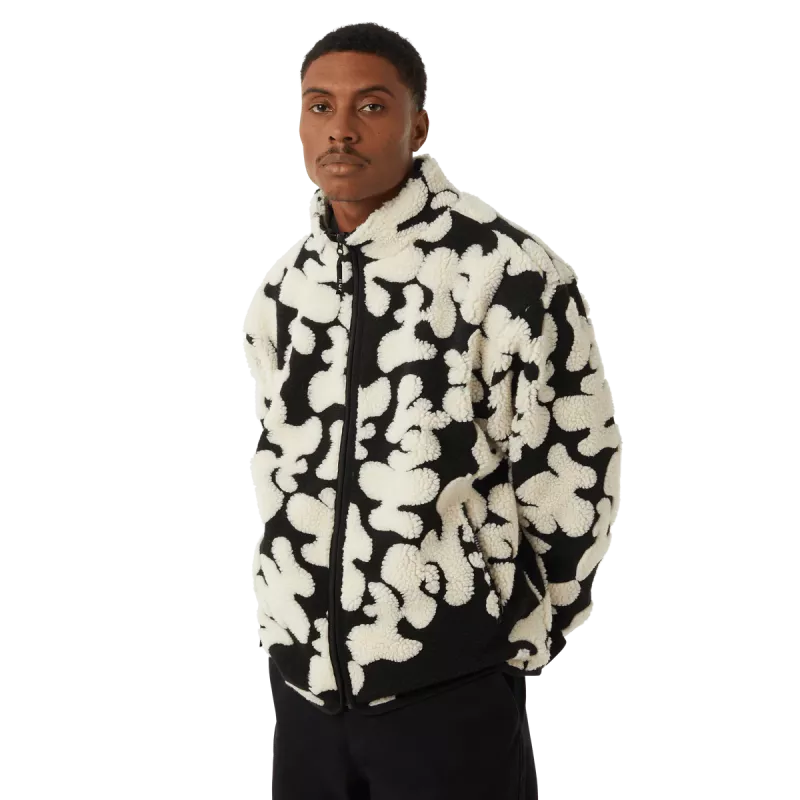 Куртка HUF FA24 Abstract High Pile jaquard black