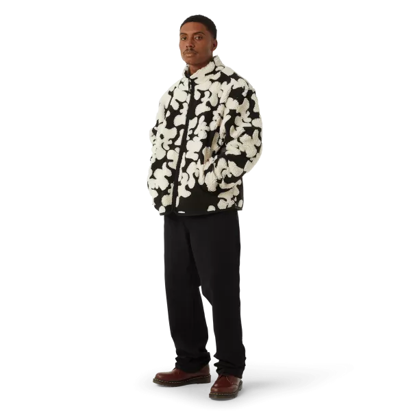 Куртка HUF FA24 Abstract High Pile jaquard black