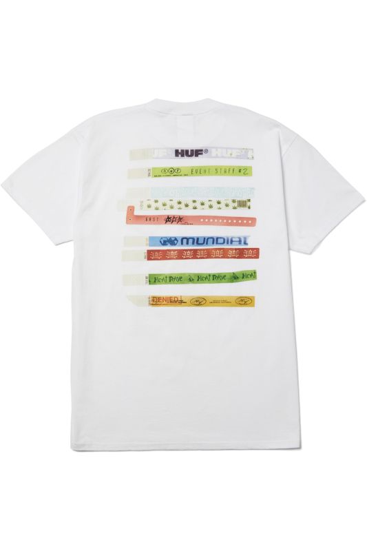 Футболка HUF SU25 Admission white Футболка HUF SU25 Admission white