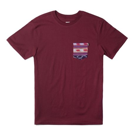 HUF Guatemalan pocket tee burgundy HUF Guatemalan pocket tee burgundy