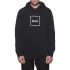Худи HUF Box logo pullover hoodie black  Худи HUF Box logo pullover hoodie black