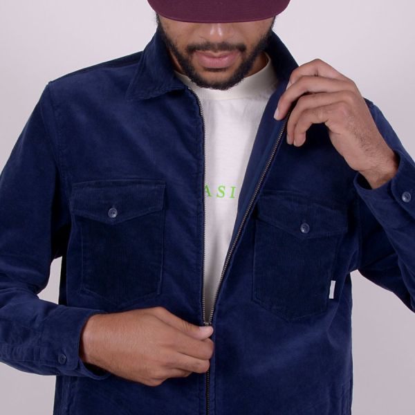 Вельветовая куртка Quasi Corduroy shirt jacket navy