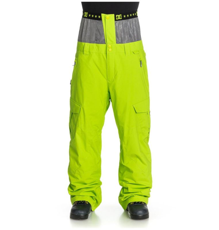 Snowboard pants DC Donon lime green