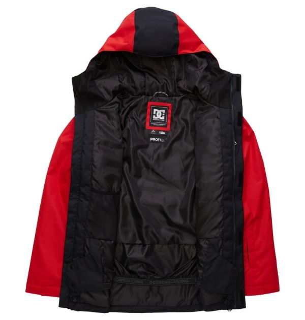 Snowboard jacket DC Defy racing red