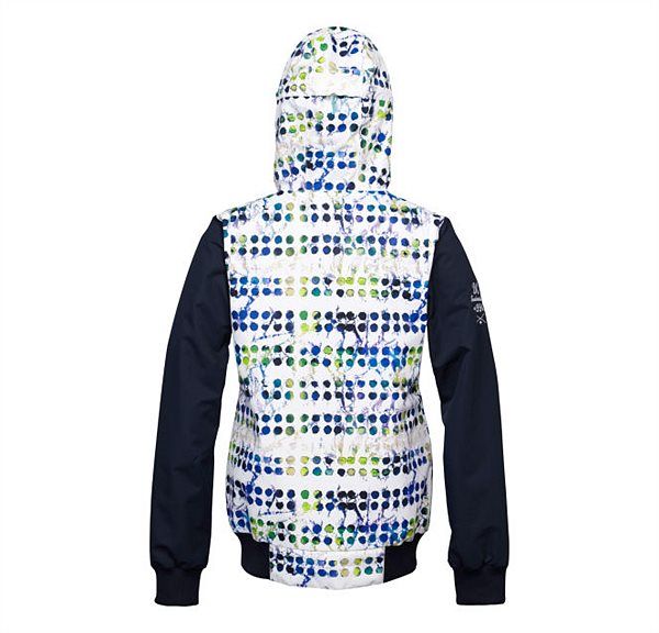 Snowboard woman's jacket DC Squad bright white pattern