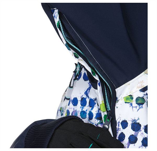 Snowboard woman's jacket DC Squad bright white pattern