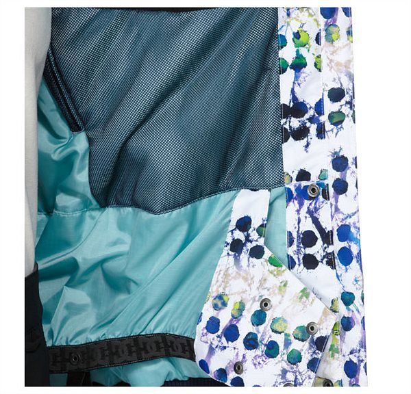 Snowboard woman's jacket DC Squad bright white pattern