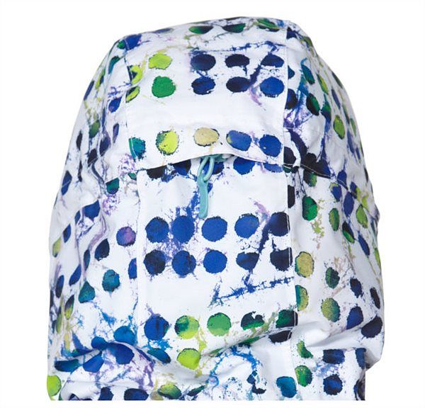 Snowboard woman's jacket DC Squad bright white pattern