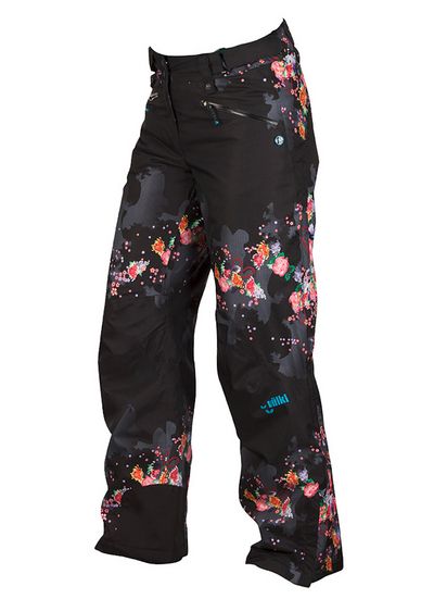 Женские брюки Volkl Nanga pants black print Женские брюки Volkl Nanga pants black print