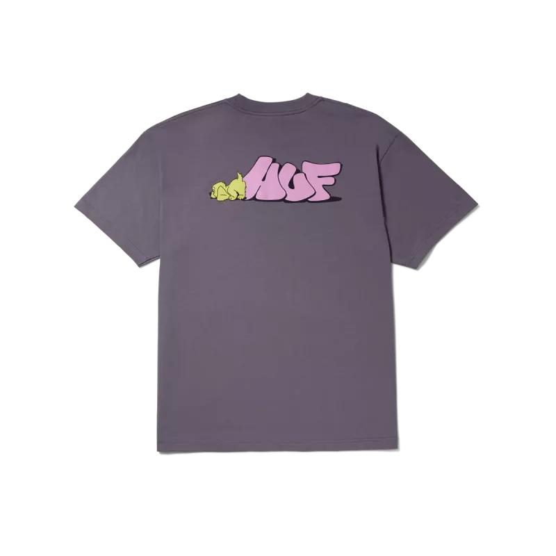 Футболка HUF HO24 Dog Sense tee light plum