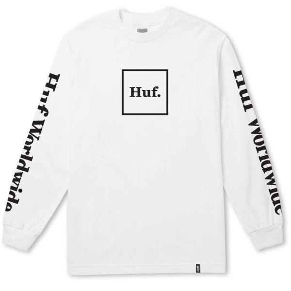 Longsleeve HUF Domestic ls tee white Longsleeve HUF Domestic ls tee white