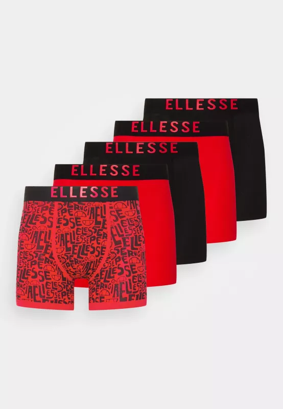 Комплект мужских трусов 5 пар Ellesse Cosmo fashion 5Pk Trunks black/red Комплект мужских трусов 5 пар Ellesse Cosmo fashion 5Pk Trunks black/red