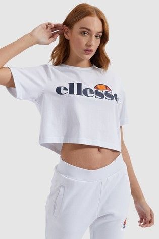 Ellesse Q1SP21 Alberta crop woman's tee white