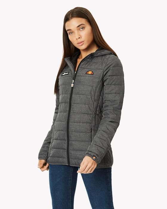 Woman's jacket Ellesse Lompard Padded grey grindle Woman's jacket Ellesse Lompard Padded grey grindle
