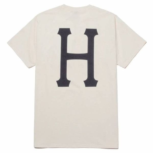HUF SP22 Essentials Classic H tee natural