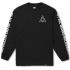 Лонгслів HUF Essentials Triple Triangle ls tee black Лонгслів HUF Essentials Triple Triangle ls tee black