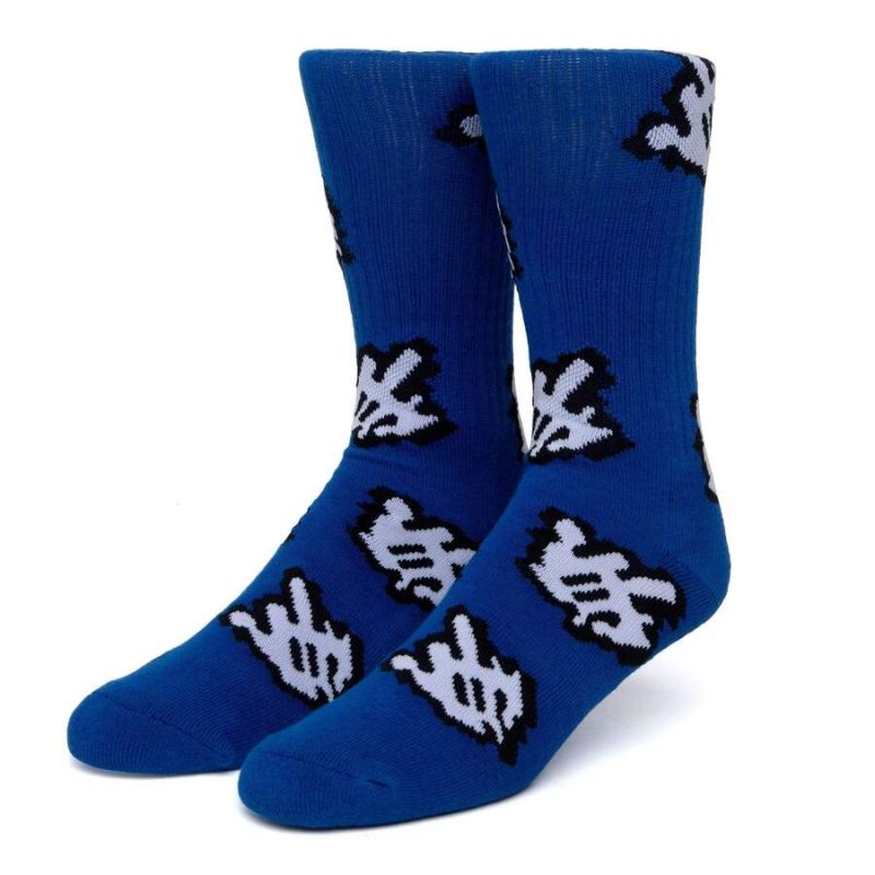 Носки HUF SP21 Fuck it cursour sock blue