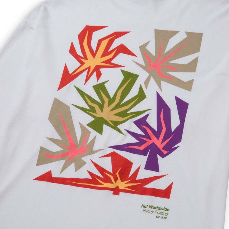 Longsleeve HUF HO22 Funny feeling white