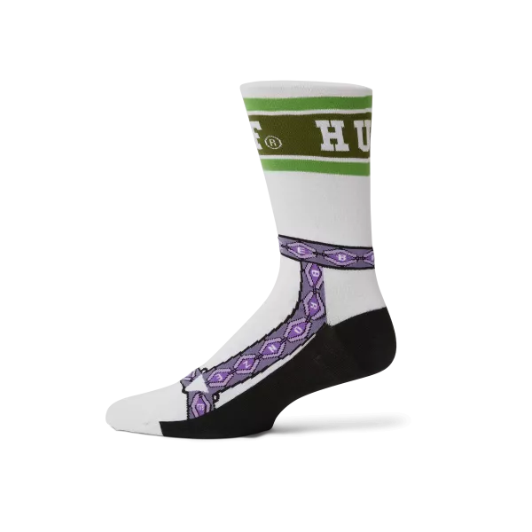 Носки HUF X Bronze HO24 Granola crew sock white