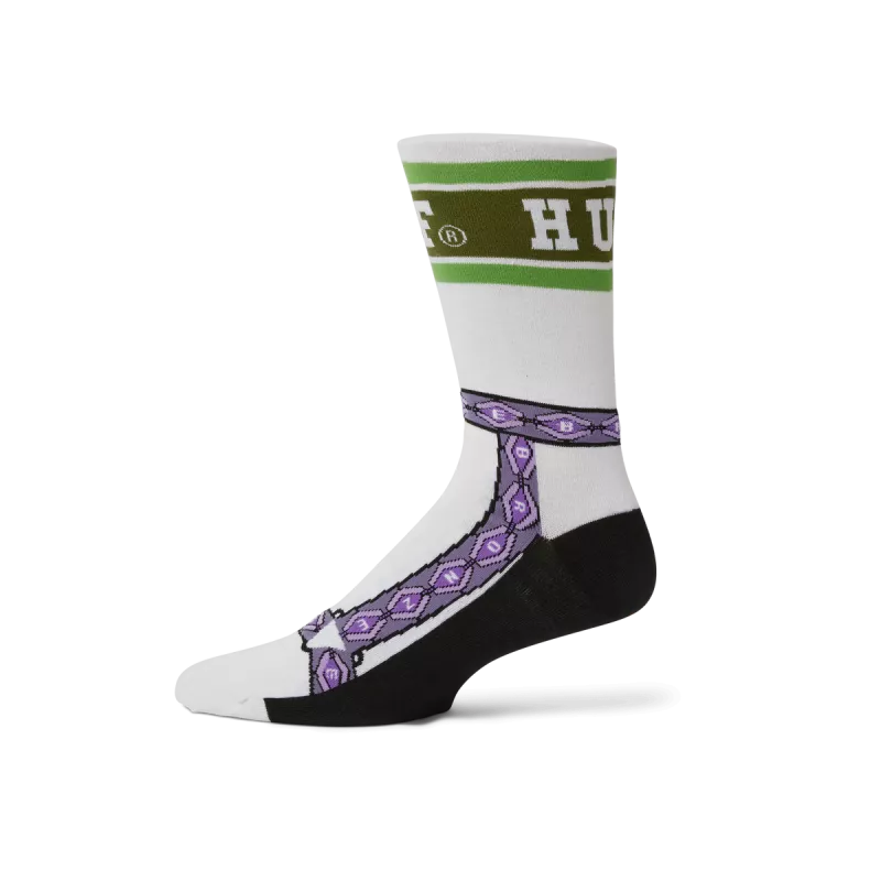Носки HUF X Bronze HO24 Granola crew sock white