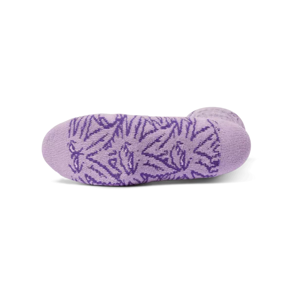 HUF SP25 Green Buddy pattern sock purple