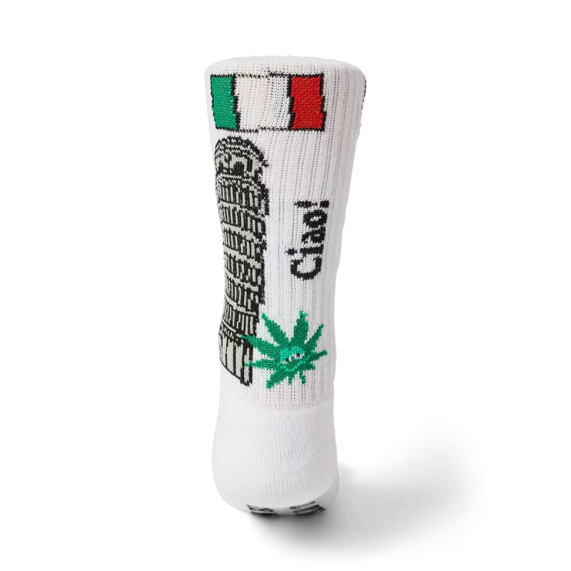 Носки HUF FA25 Green Buddy Tourist white