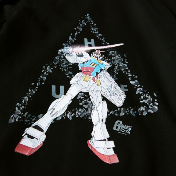 HUF SP24 Gundam TT hoodie black
