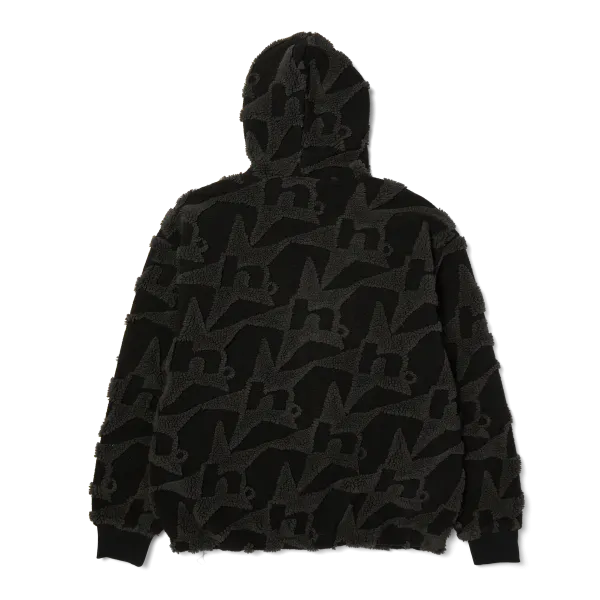 Шерпа HUF SP26 H Star Repeat High Pile jacket black