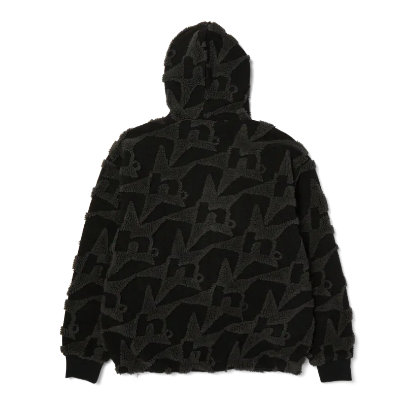 Шерпа HUF SP26 H Star Repeat High Pile jacket black